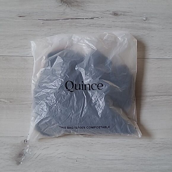 QUINCE‎ Cotton Modal Scoop Neck Tee NAVY Size Small NWT in packaging - Picture 4 of 6